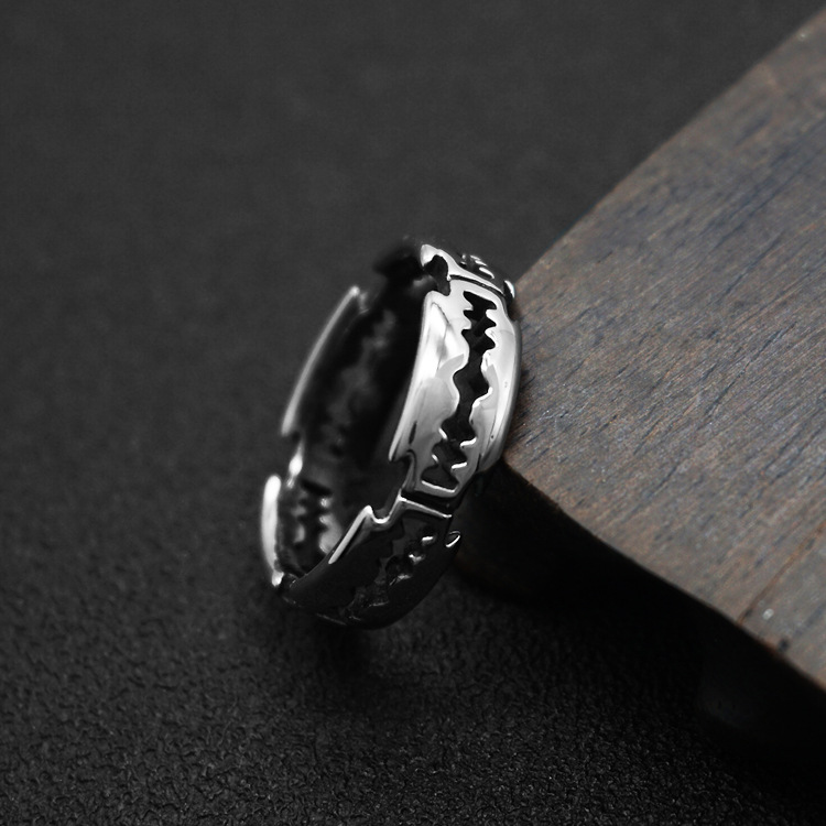 Rings Classification 1 Piece Quantity Punk Cool Style Solid Color Stainless Steel Unisex Rings