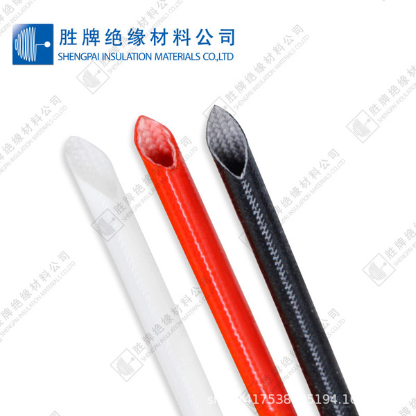 Φ5.5mm black color glass fiber tube winning card 7kV flames silicon…