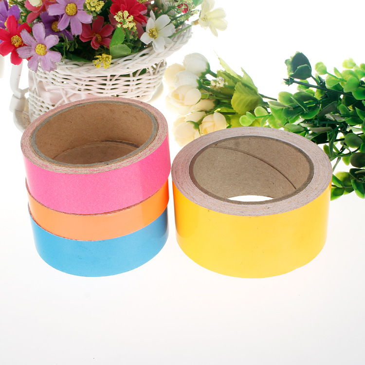 Cinta de advertencia luminosa resalte tira luminosa fluorescente acrílico pegatina Luminosa 1 m 3 M 5 M