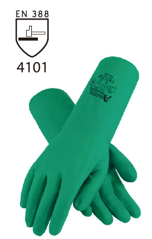 丁腈植绒手套\50-AS25GC\丁腈\化学防护