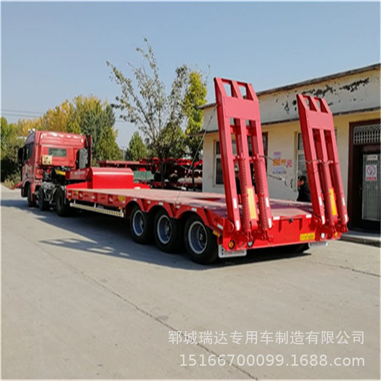 Стандартная низкорамная гидравлическая лестничная низкорамная полуприцепная платформа (энергосберегающая)