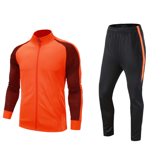 Football training suit men's long-sleeved spring, autumn and winter quick-drying clothes football trousers football uniforms football jacket customization