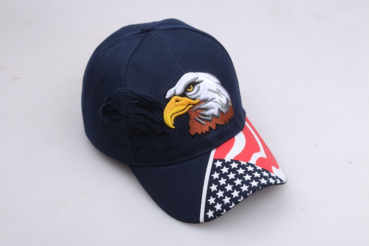 Lanyin Eagle Flag Five Point Star bestickter Baseball-Entenzungen-Sonnenhut Tide_voghion.com
