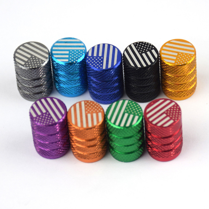 American valve cap new car tire aluminum alloy valve cap car color dust cap