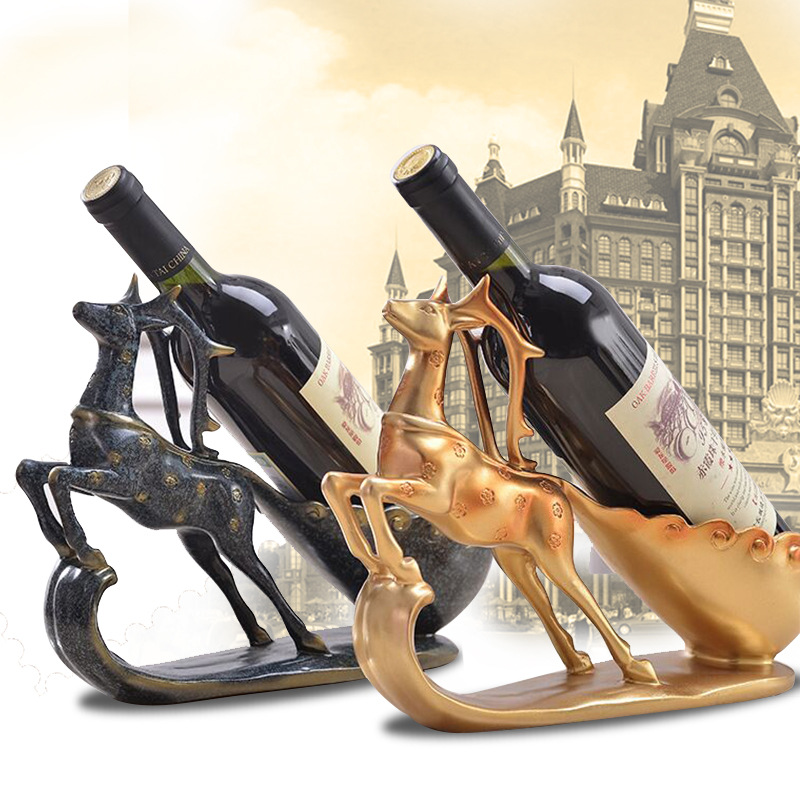 Factory direct European creative home wine rack ornaments living room wine cabinet restaurant display rack wine shelf