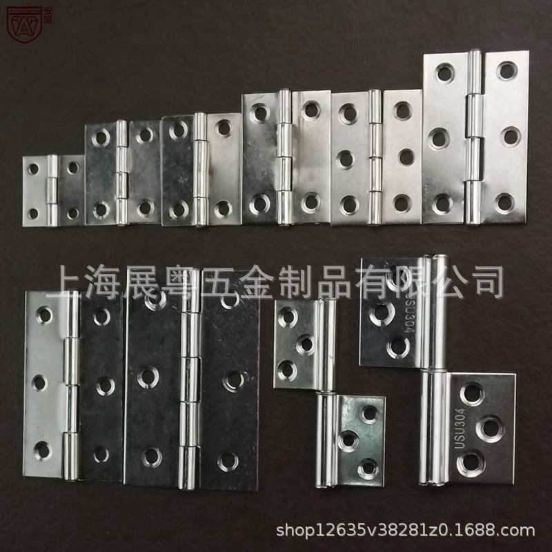 AW acero inoxidable 1 pulgada / 1.5 pulgadas / 2 pulgadas / 2.5 pulgadas / 3 pulgadas / 4 pulgadas bisagras de apertura plana / puerta de gabinete bisagras de ventana