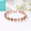 Fashionable golden zirconium, fresh bracelet, European style, pink gold, simple and elegant design