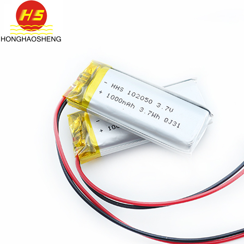 聚合物锂电池102050 3.7V聚合物锂电池UN38.3消毒灯聚合物锂电池