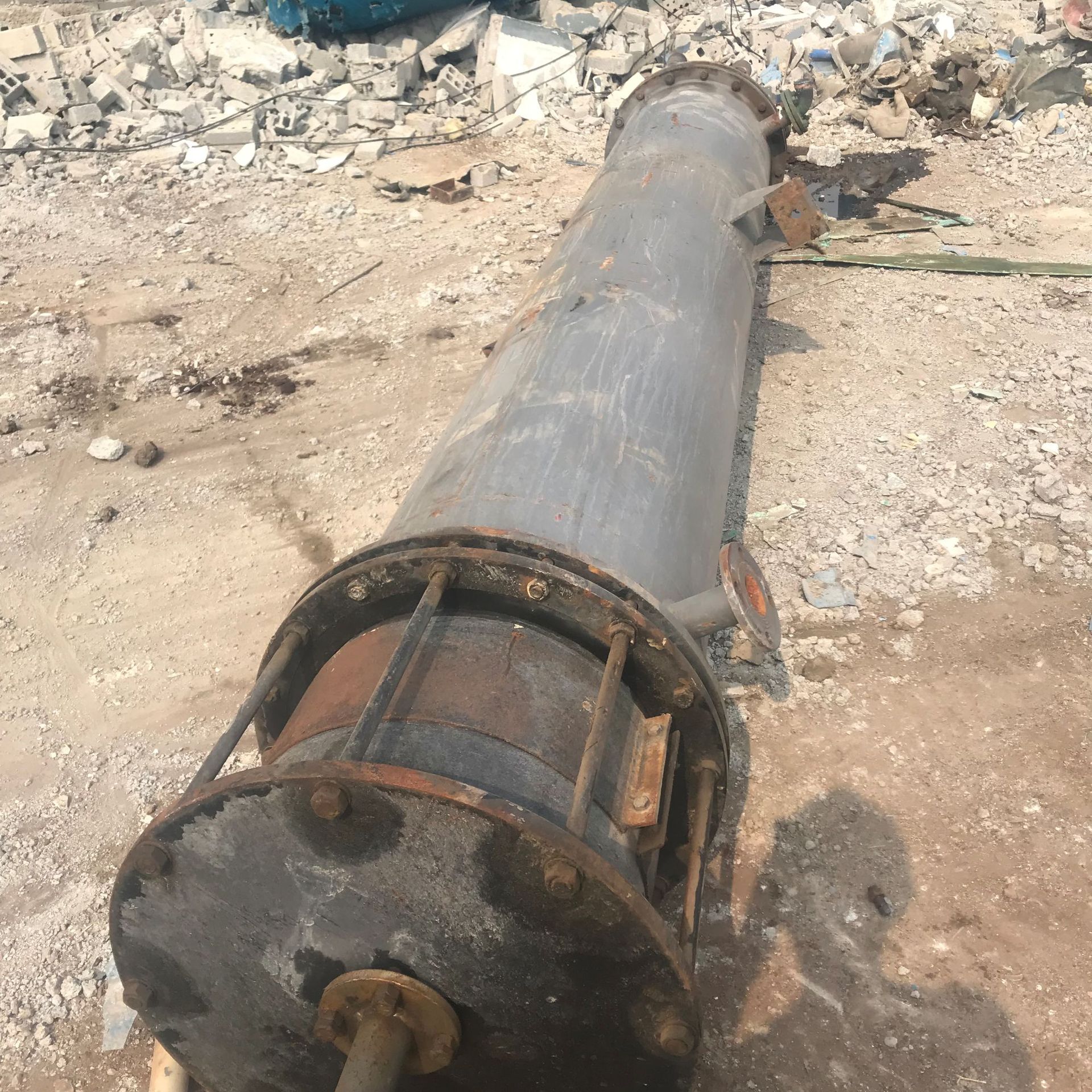 二手石墨冷凝器 二手块孔石墨换热器 二手60平方石墨冷凝器