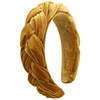 Fashionable headband with pigtail, hair accessory, European style, suitable for import, new collection, wholesale