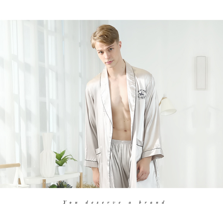 silk pajamas two-piece suit  NSJO33291