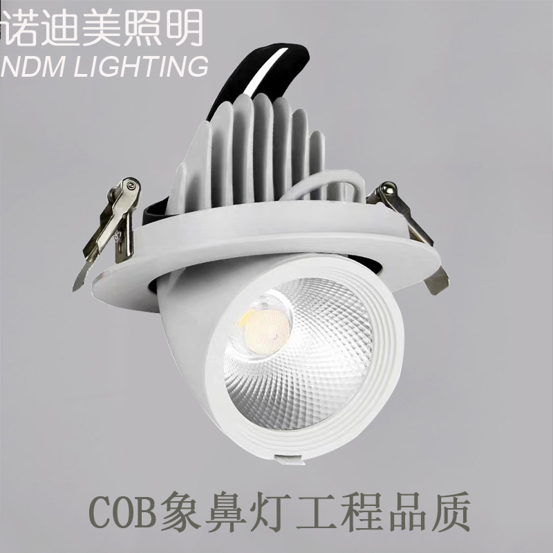 led Trunk Light cob Ceiling Down lamp hotel couture Embedded system Bovine Telescoping Spotlight Showcase Spotlight