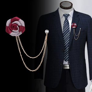 Fashionable Quality West Suit Accessories Flower Brooch for Wedding, Party, Advertising and Travel Celebration