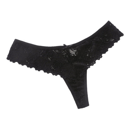 Lingerie Lace Tanga Panti for Women, Triangular Mesh for Breathability and Antibacterial Cotton Crotch, Amazon EUROS America Plus Size