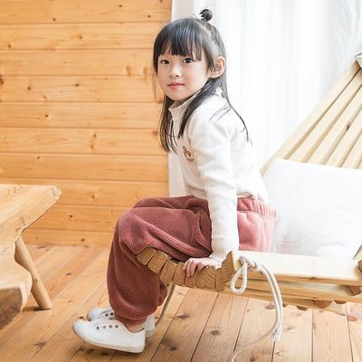 儿童暖暖裤加绒女童打底裤男童装冬季保暖睡裤加厚宝宝外穿童裤子
