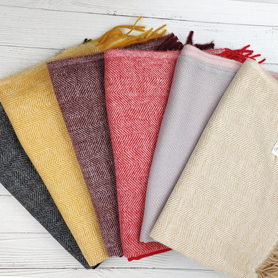 19 Autumn and winter new pattern Herringbone Two Cashmere Scarf Super large keep warm thickening solar system Shawl