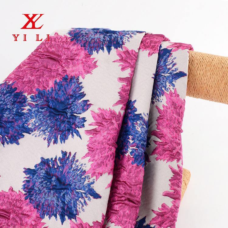 新款提花面料服装布春秋季外套制衣面料时装衣料嵊州面料厂家