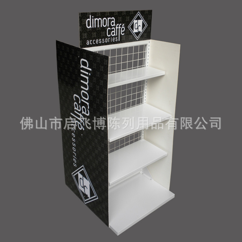 【厂家】专业生产制作铁板展示架 咖啡饮品广告金属架 双面陈列架