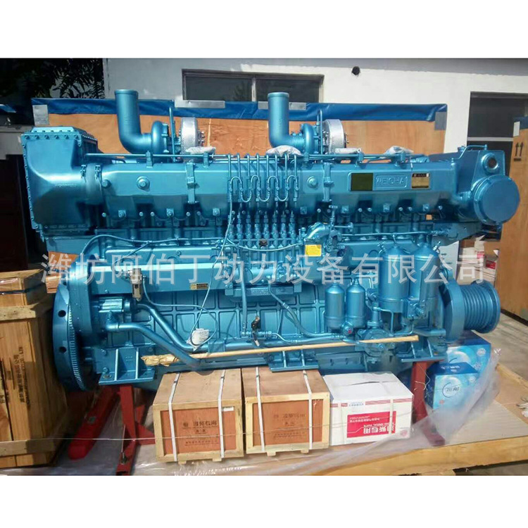 潍柴720马力船用柴油机 潍柴8170船用主机发动机 720马力船机潍柴