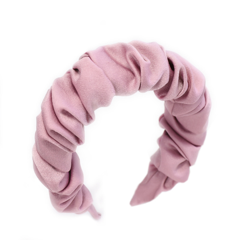 Südkorea Hot Sale Plissee Stirnband Süße Dame Weicher Stoff Internet-promi All-match Haarschmuck Frauen 2021 display picture 2