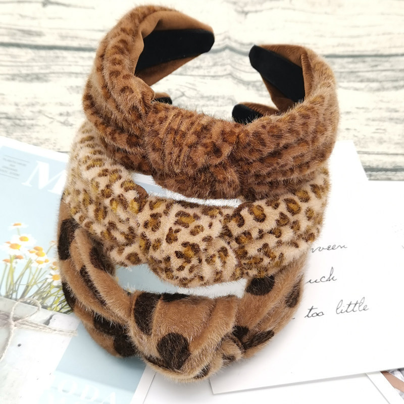 New Retro Leopard Print   Simple Polka Dot  Headband display picture 1