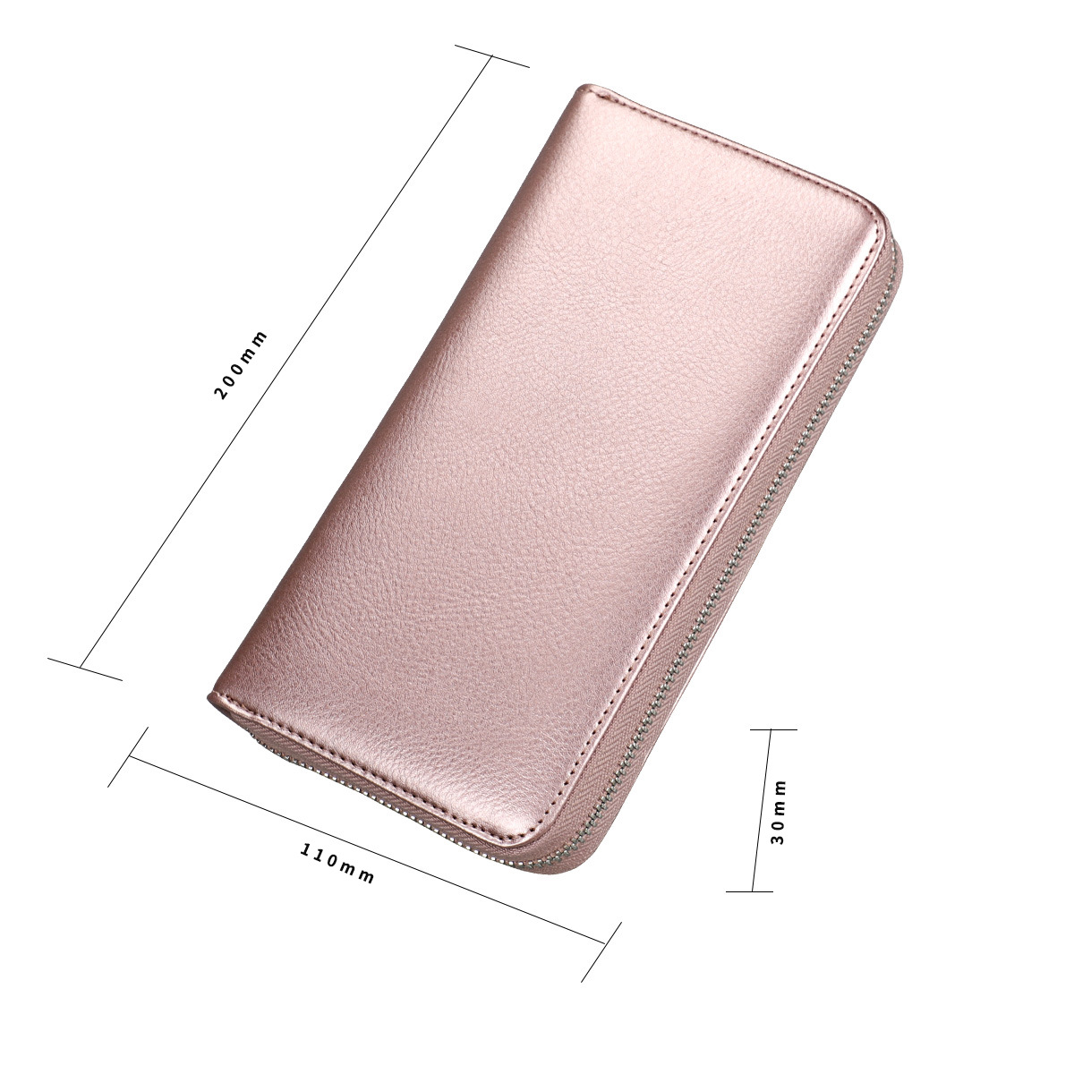 Organ Long Leather Card Case Anti-rfid Credit Card Case Multifunctional Wallet display picture 22