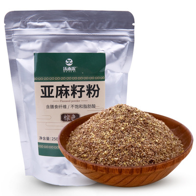 内蒙古特产亚麻籽粉熟黄金胡麻子粉即食早餐冲饮五谷杂粮代餐粉粉|ms