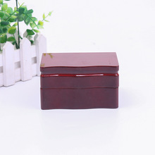 纪念币包装盒定制 木质翻盖徽章盒 pvc小木盒定做 学校奖牌木盒子