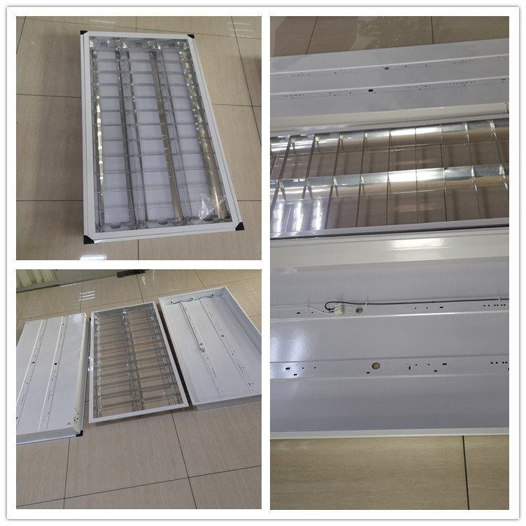 Factory direct supply T8 concealed lamp panel LED grille lamp 600*1200 dustproof grille LED film grille lamp panel