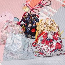 卡通美乐防水束口袋抽绳包可爱贝克鸭大耳狗化妆品小饰品收纳袋
