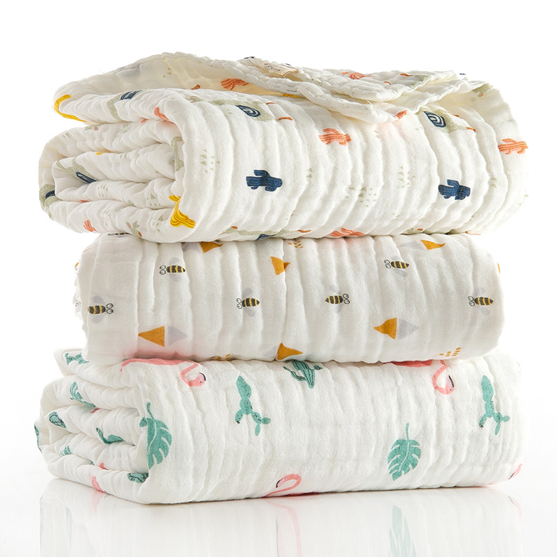 baby Bath towel pure cotton newborn children animal pattern baby Bath towel Sixth floor Gauze water uptake pure cotton washing Supersoft