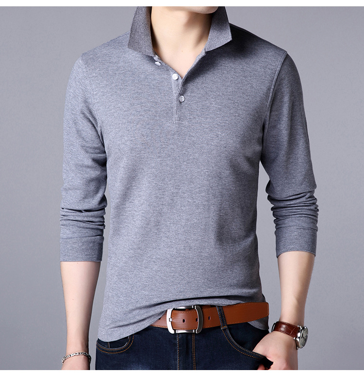 Men's Polo Shirt in Grey