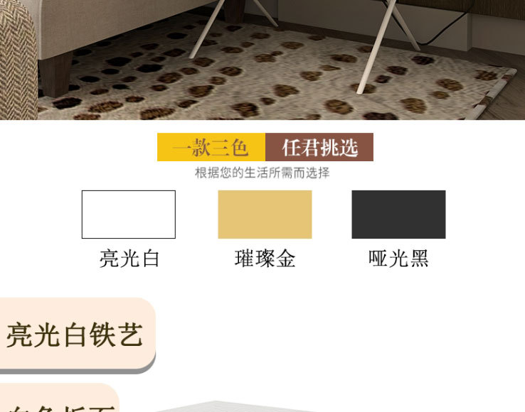 床头柜简约现代床边柜铁艺小柜子酒店北欧卧室简易ins床头柜小