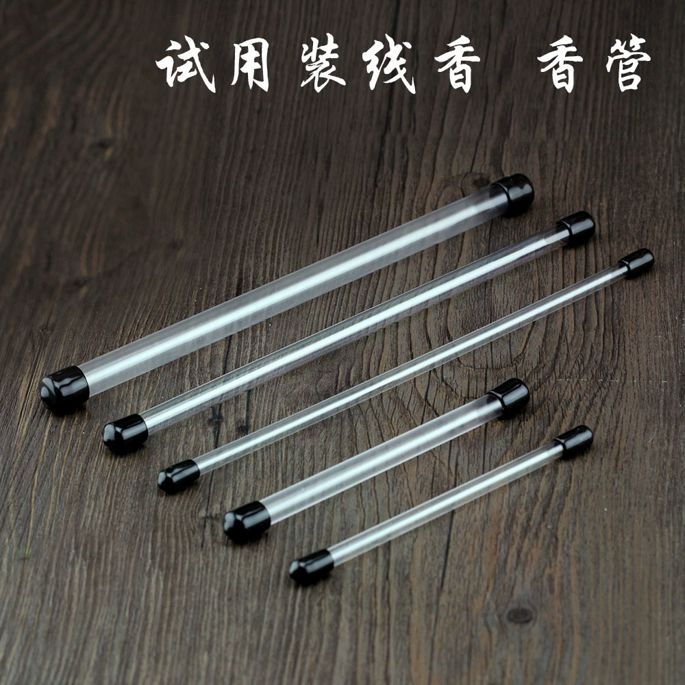 Прозрачная курительная трубка Акриловая курительная трубка Пробная линия Курительная трубка Длинная и короткая пластиковая бочка для благовоний Пробная упаковка Тест для благовоний