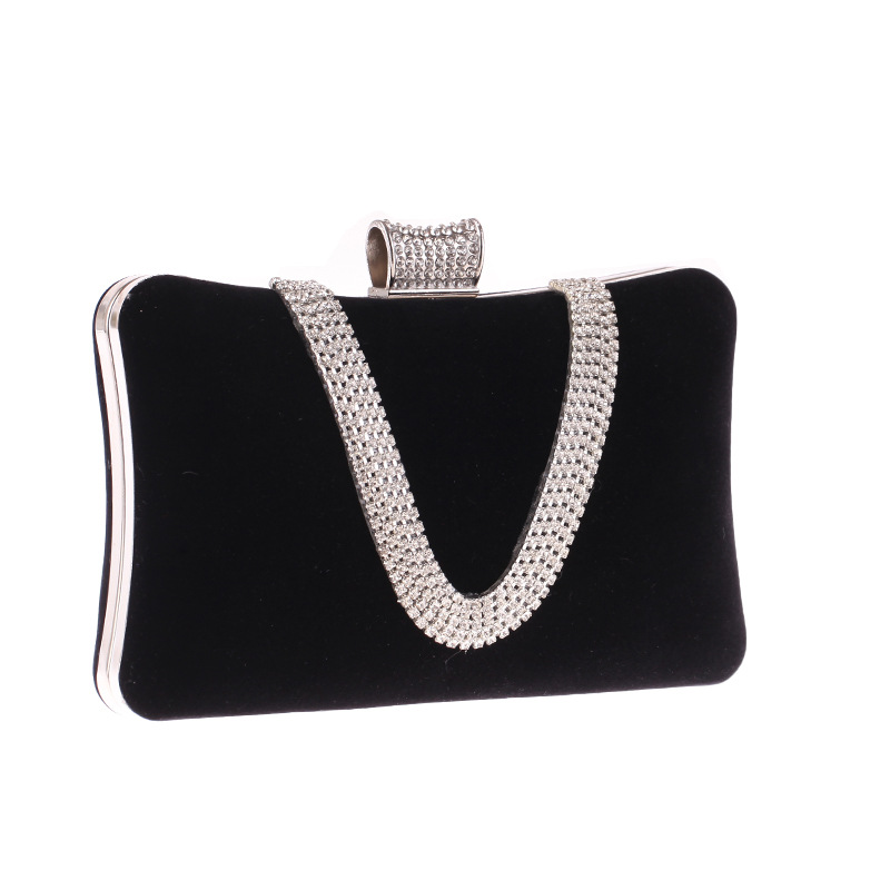 Fashionable Women's Bags With Diamond Fingers Evening Banquet Bags U-flannel Bags display picture 10