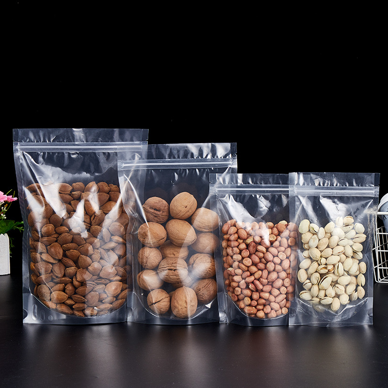 自封袋炒货瓜子零食包装袋防潮密封拉链袋子定 制塑料干果包装袋