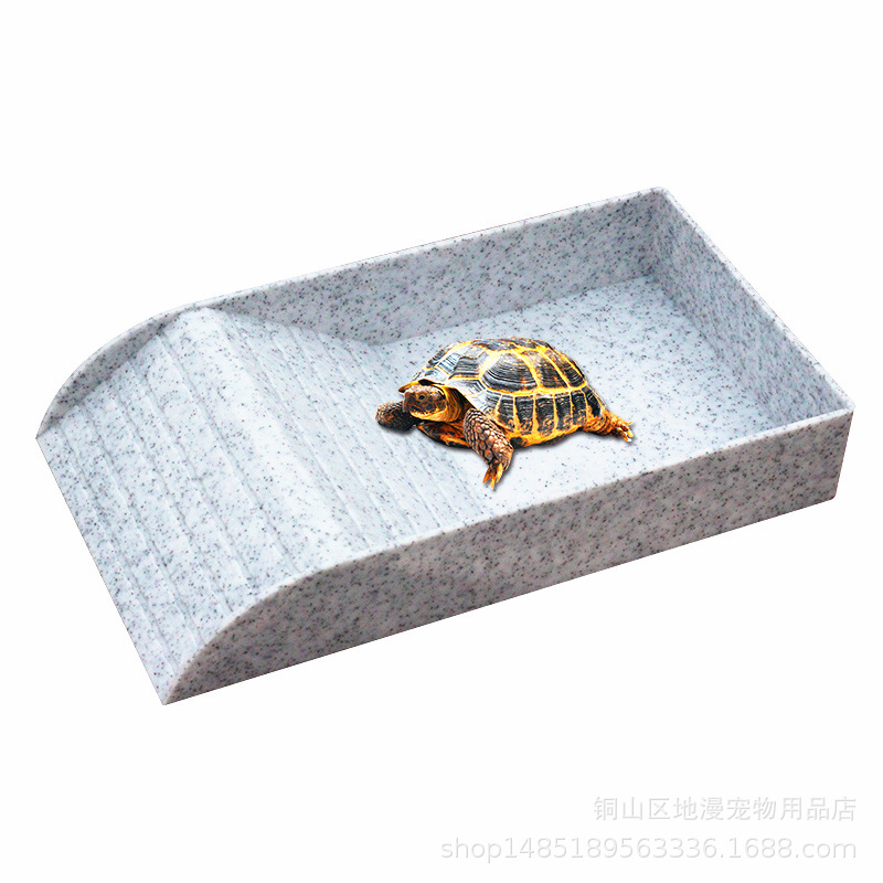 木纹乌龟泡澡盆陆龟水盆半水龟洗澡盆黄缘专用超大号泡水盆龟水盘|ru