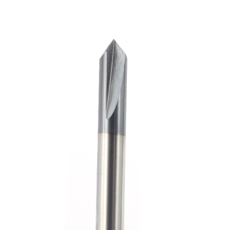 New tungsten steel milling 2-edge 90-degree tungsten steel straight groove chamfering cutter black coated end mill wholesale manufacturer direct supply