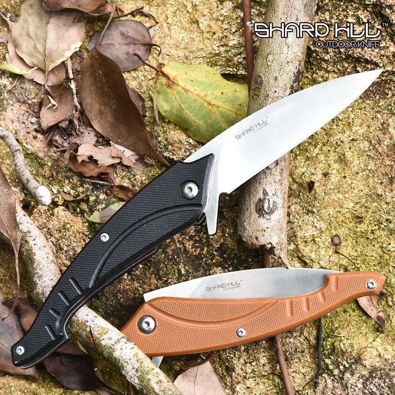 新款高档多功能工具户外野营求生高硬度不锈钢随身携带折叠小刀