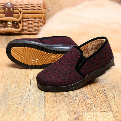 新款老北京工艺奶奶软底棉鞋加绒加厚舒服暖和布面复古舒适小码鞋|ru