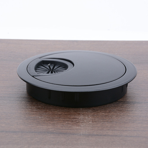 Desk Zinc Alloy Wiring Box Round Wiring Box Computer Desk Various Specifications Metal Wire Hole Cover Wire Box