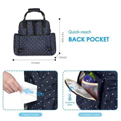 Ankommling Baby Backpack, Multifunctional Fashionable Large Capacity Mommy Outing Storage Bag Diaper Bag
