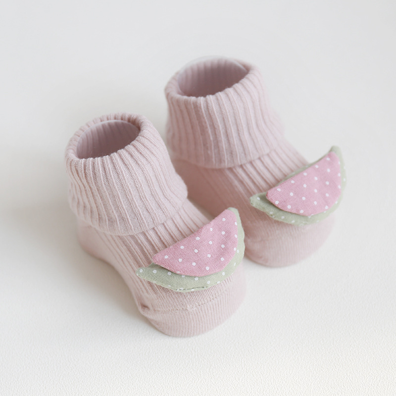 Nuevos calcetines para bebés primavera y verano algodón peinado boca suelta pies no apretados calcetines para bebés recién nacidos Calcetines antideslizantes para niños pequeños