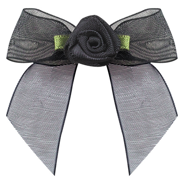 Yao Ming hecho a mano cinta arco regalo caja de joyería arco terminado ropa horquilla decoración estante de tres puntos nudo