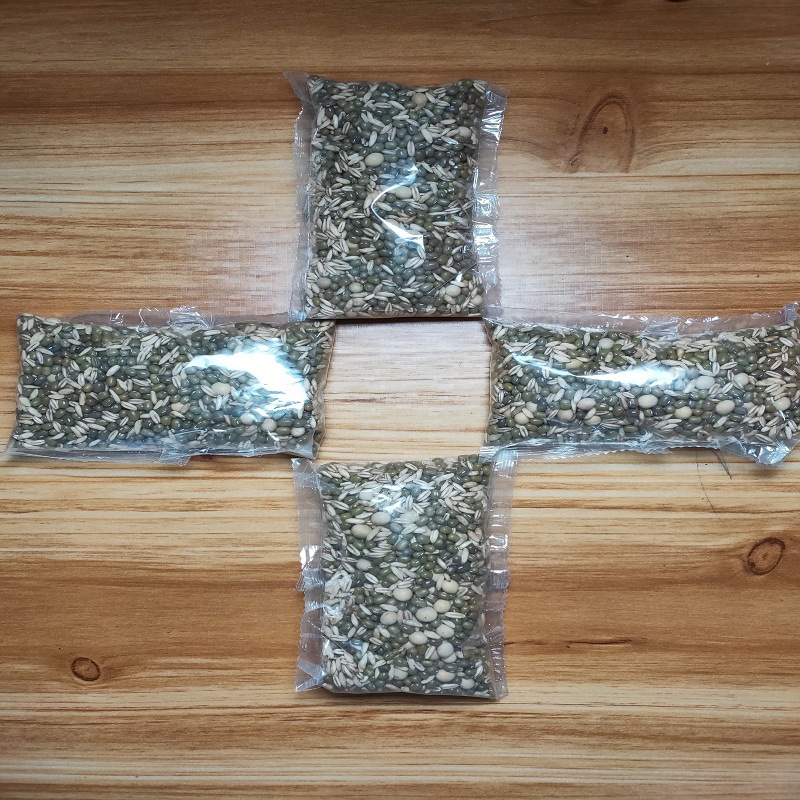 绿豆豆浆包现磨熟五谷杂粮低温烘焙熟五谷豆浆原料包125克*4小包|ru