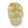 Chalcedin leaf ice species overnight to get rich leaves, men and women crystal golden branch jade leaf pendant pendants spot spot