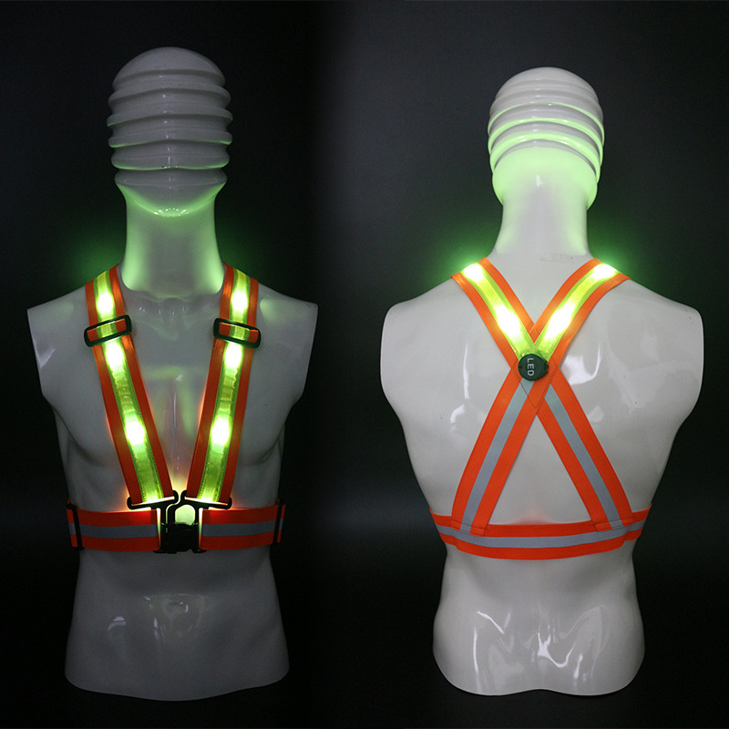 交叉背心(橙色松紧带)