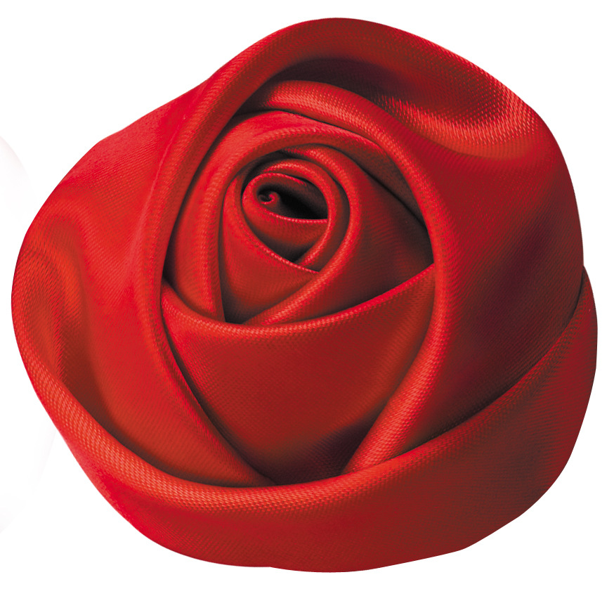 Cinta tejida a mano Rose Bud diámetro 6cm de ancho tridimensional Rosa flor accesorios DIY poliéster cinta flor brote