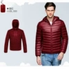 With hood, burgundy