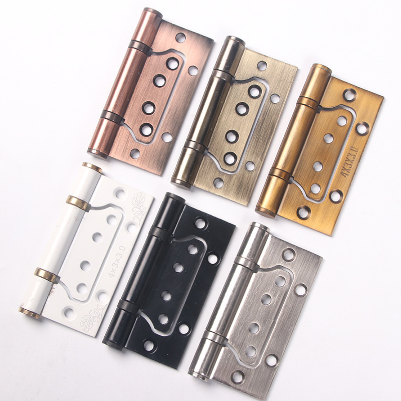 子母合页4寸3.0厚木房门静音合页高档锰钢免开槽子母合页